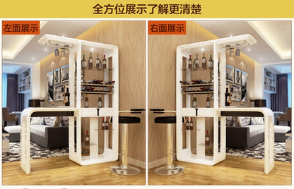 Home  bar furniture set bar table  with LED tempered glass Q01