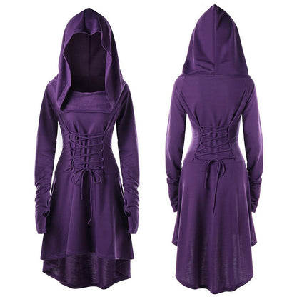 Hoodie Dress 2019 Vintage Long Sleeve Gothic Dress Women Casual Fashion Elegant Dresses Woman Party Night Vestidos