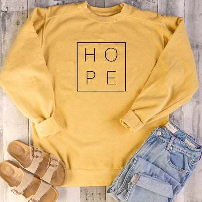 Women's Hope Christian Sweater & T-shirt Graphic Religious Fashion Clothing Bible Pullover Hope Faith Jumper Tops Spring Long Sleeve