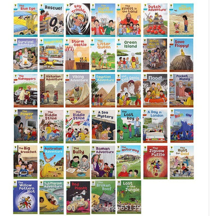Hot 1 set of Random 10 books 7-9 level Oxford reading tree rich reading help children read Pinyin English story picture book