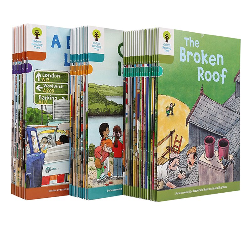 Hot 1 set of Random 10 books 7-9 level Oxford reading tree rich reading help children read Pinyin English story picture book
