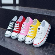 Load image into Gallery viewer, Hot Canvas Children Shoes Sport Breathable Boys Sneakers Brand Kids Shoes for Girls Jeans Denim Casual Child Flat Canvas Shoes
