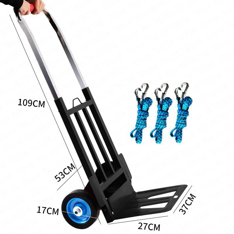 Folding Large Trolley. Moving Truck Support, Portable Shopping Dolley, Trailers, Multi-purpose Luggage Carts