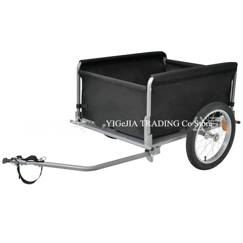 Hot Sale Bike Trailer, Steel Frame Luggage Cart Can Load 88LBS, 16inch Wheel Bicycle Cargo