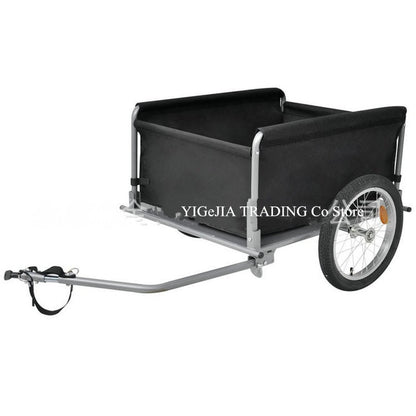 Hot Sale Bike Trailer, Steel Frame Luggage Cart Can Load 88LBS, 16inch Wheel Bicycle Cargo