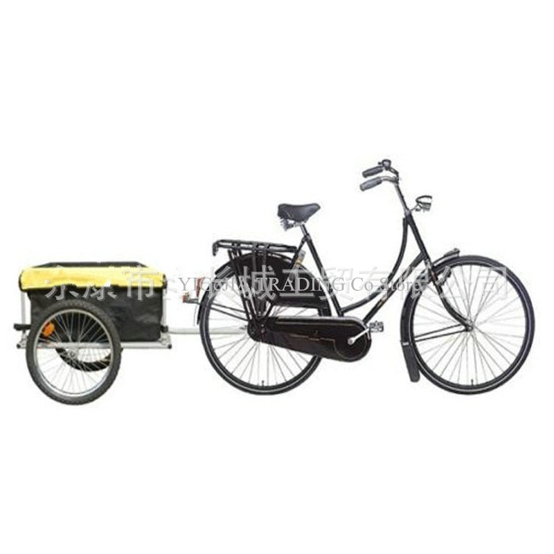 Hot Sale Bike Trailer, Steel Frame Luggage Cart Can Load 88LBS, 16inch Wheel Bicycle Cargo