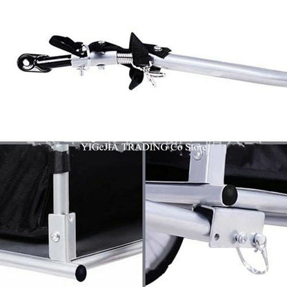 Hot Sale Bike Trailer, Steel Frame Luggage Cart Can Load 88LBS, 16inch Wheel Bicycle Cargo