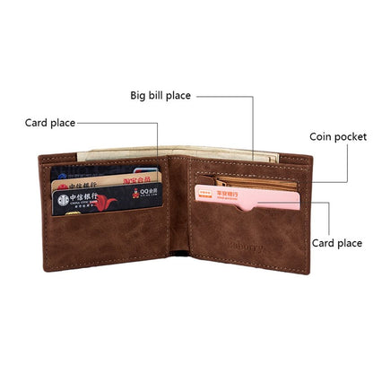 High Quality Mini Men's Luxury Business Wallet Card Holder Man Purse Coin Bag Zipper