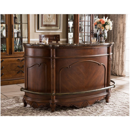 Hot sell solid wood home small bar furniture table and leather bar chairs  Kleine bar möbel tisch und leder bar stühle GH178