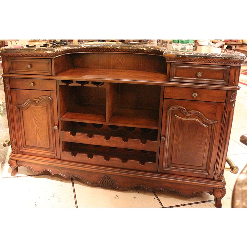 Hot sell solid wood home small bar furniture table and leather bar chairs  Kleine bar möbel tisch und leder bar stühle GH178