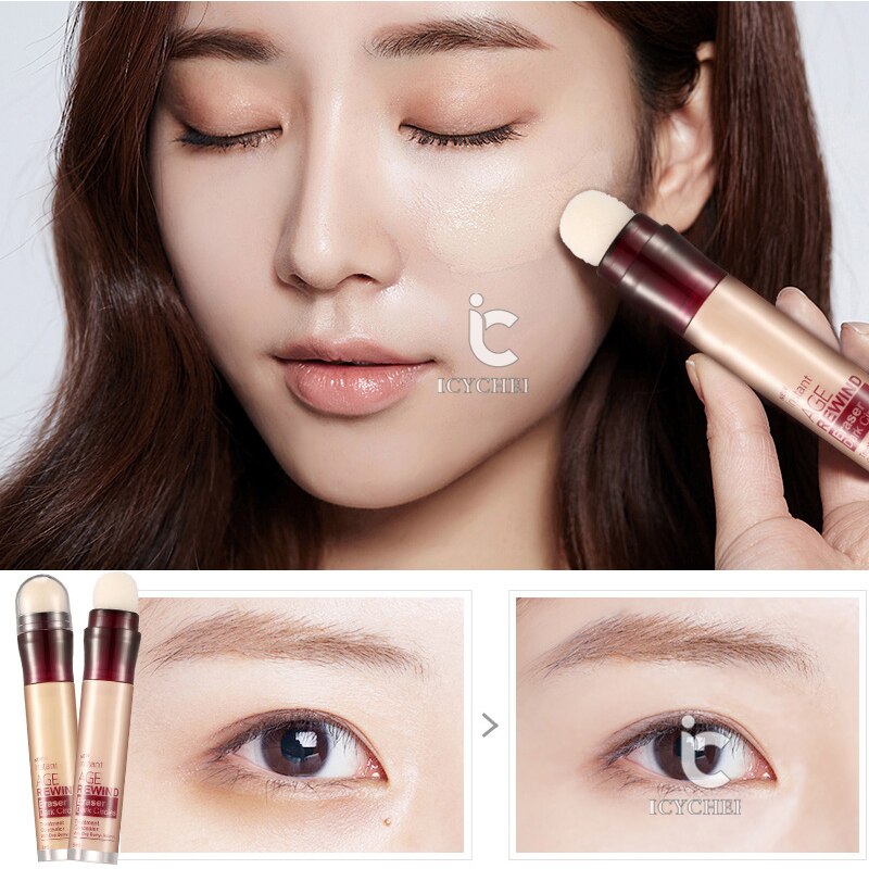 ICYCHEER Face Concealer Eraser Pen Long Lasting Eye Concealer Lighter Cover Up Acne Scars Primer  Face Makeup Beauty Cosmetic