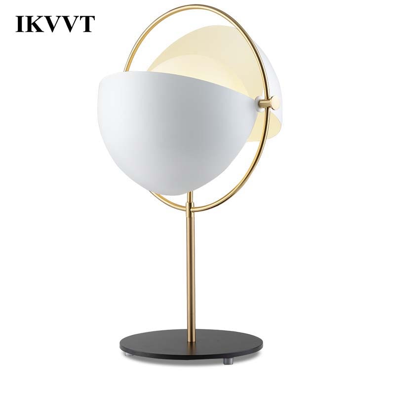 IKVVT Adjustable Desk Light G9 Black White Coppery Office Table Lamp Student Reading Lamps Modern Minimalism Desk Lights