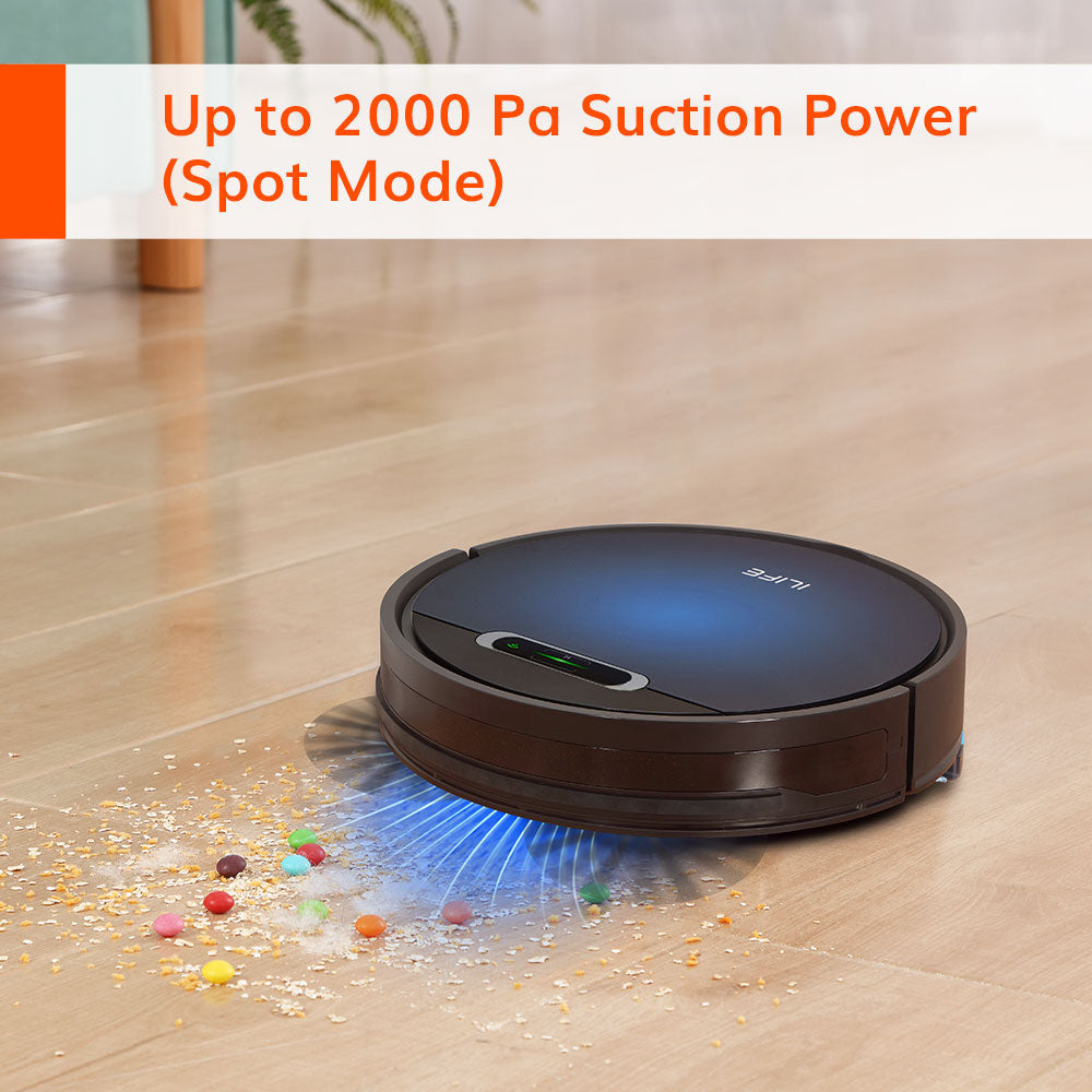 ILIFE B5 Max Robot Vacuum Cleaner,Cellphones WIFI APP Control,Mop & Sweep,Strong suction 2000pa,600ml Large Dustbox,1L Dust bag