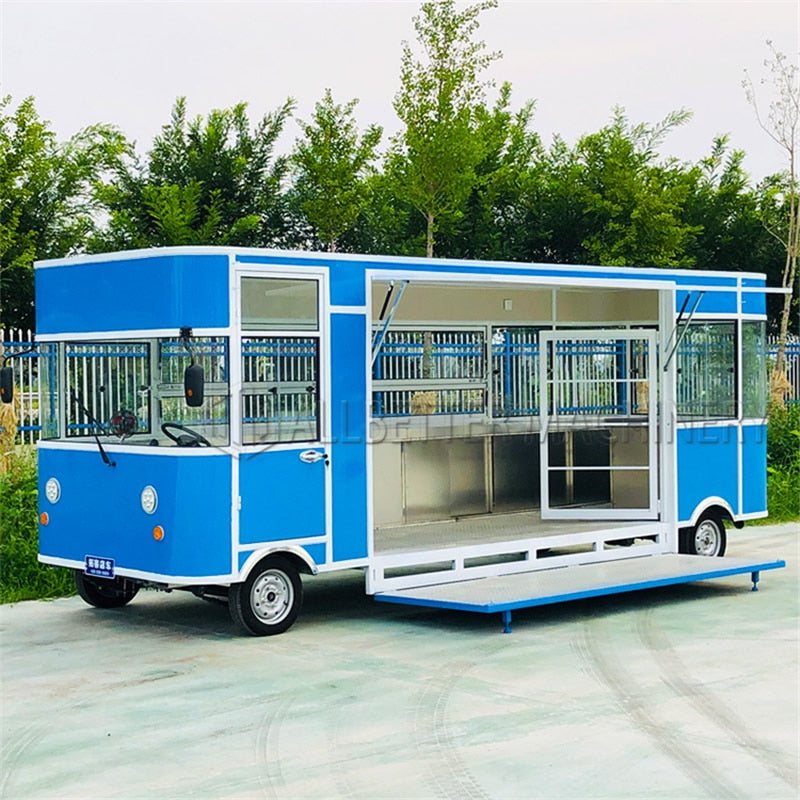 Ice Cream Hot Dog Electric Food Cart Kitchen Restaurant Vintage Mobile Food Truck