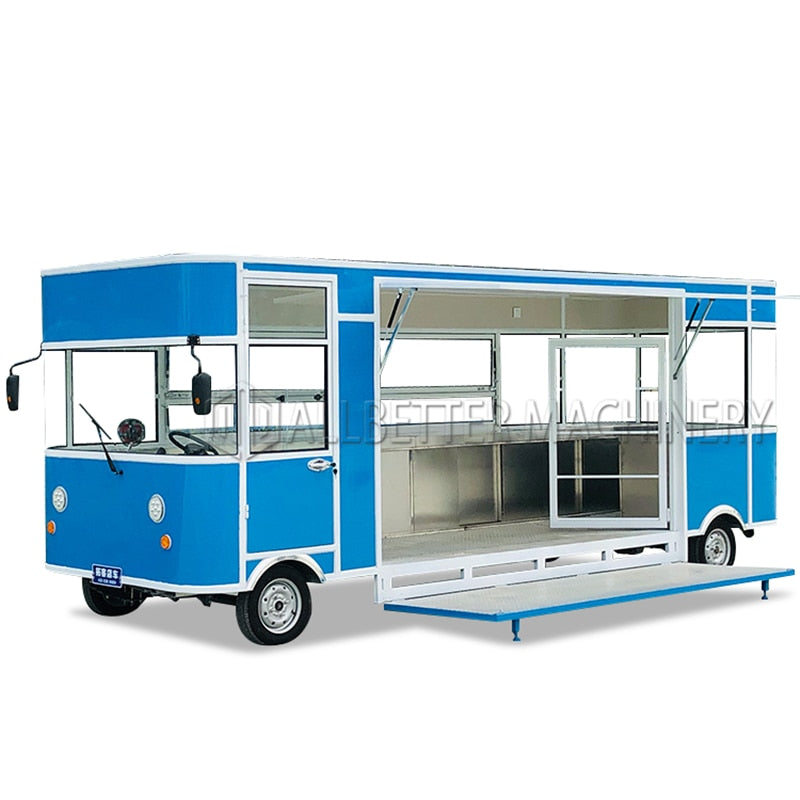 Ice Cream Hot Dog Electric Food Cart Kitchen Restaurant Vintage Mobile Food Truck