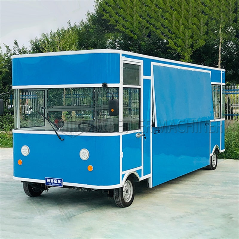 Ice Cream Hot Dog Electric Food Cart Kitchen Restaurant Vintage Mobile Food Truck