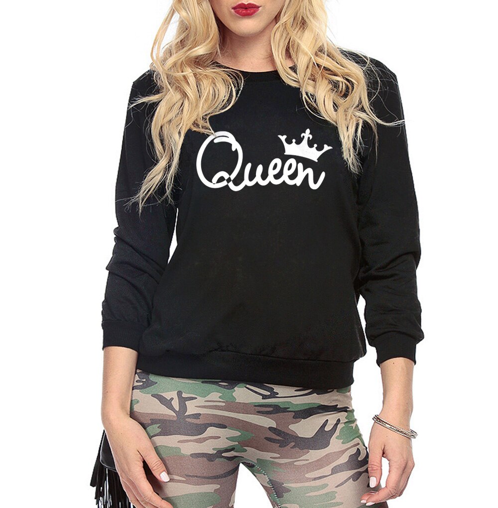 Imperial Crown Queen Long Sleeve Sweater Women Femme 2017 Autumn Winter Women Harajuku Pullovers O Neck Casual sweatshirts