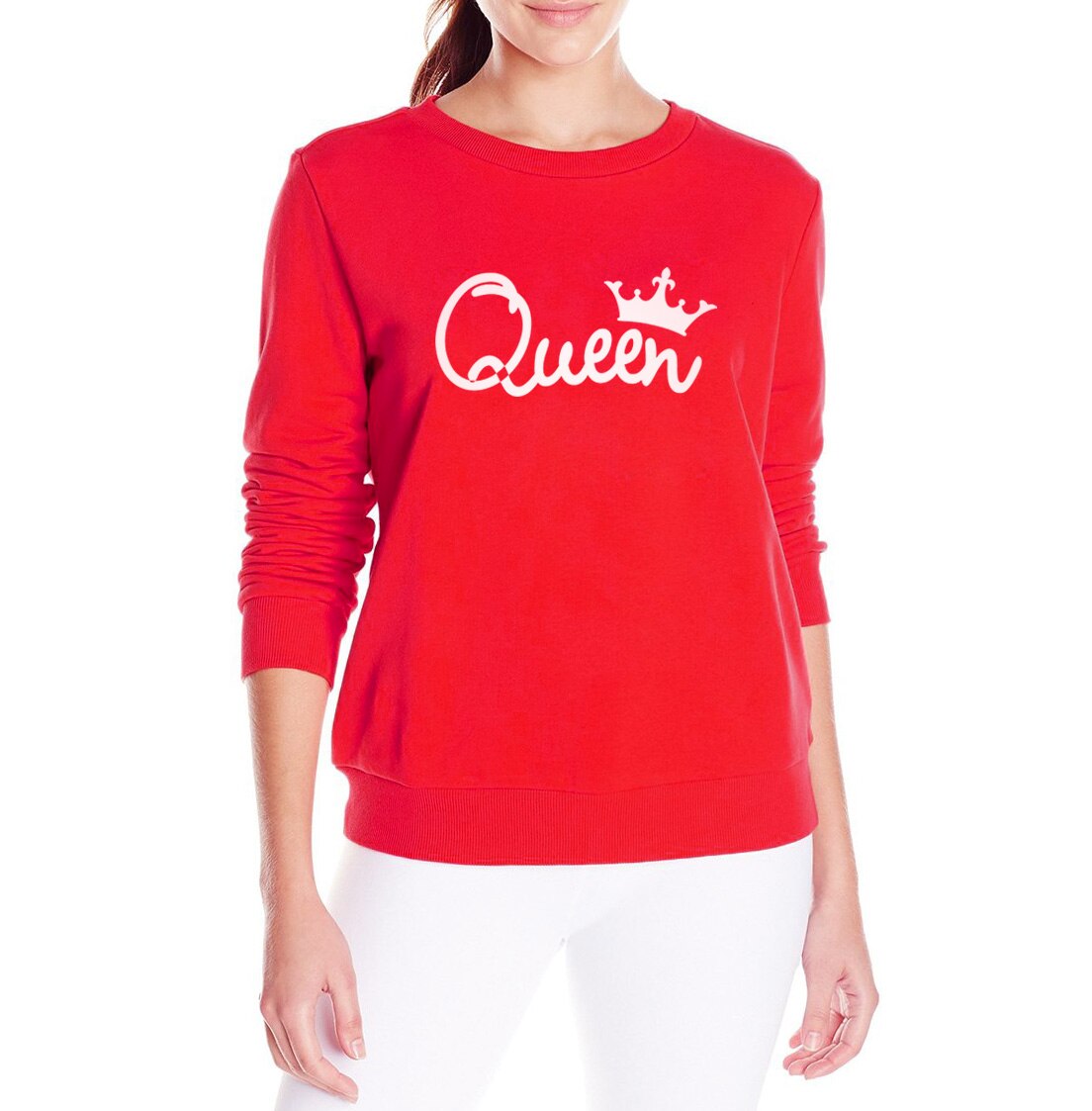 Imperial Crown Queen Long Sleeve Sweater Women Femme 2017 Autumn Winter Women Harajuku Pullovers O Neck Casual sweatshirts