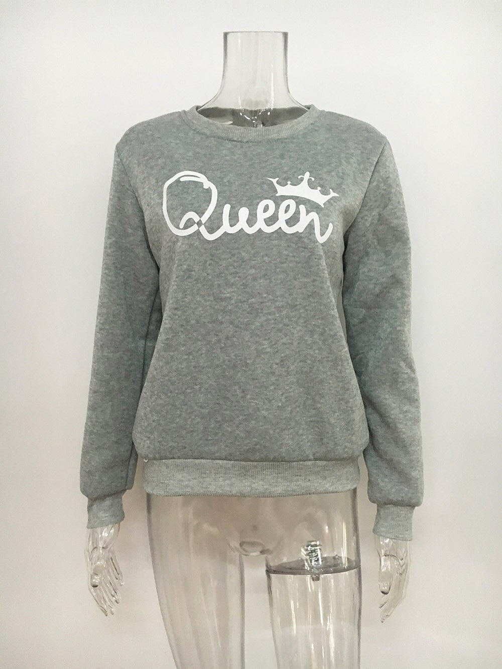 Imperial Crown Queen Long Sleeve Sweater Women Femme 2017 Autumn Winter Women Harajuku Pullovers O Neck Casual sweatshirts