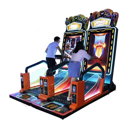 Indoor Amusement Center Adults Kids  Running Racing Sport Fitness Simulator Treadmill Runner Coin Operated Arcade Game Machine