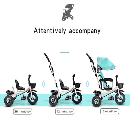 Infant Child Tricycle Bicycle Folding 1-3-5 Years Old Rotating Seat Baby Stroller 3 in 1 Three Wheels Child Stroller Bicycle
