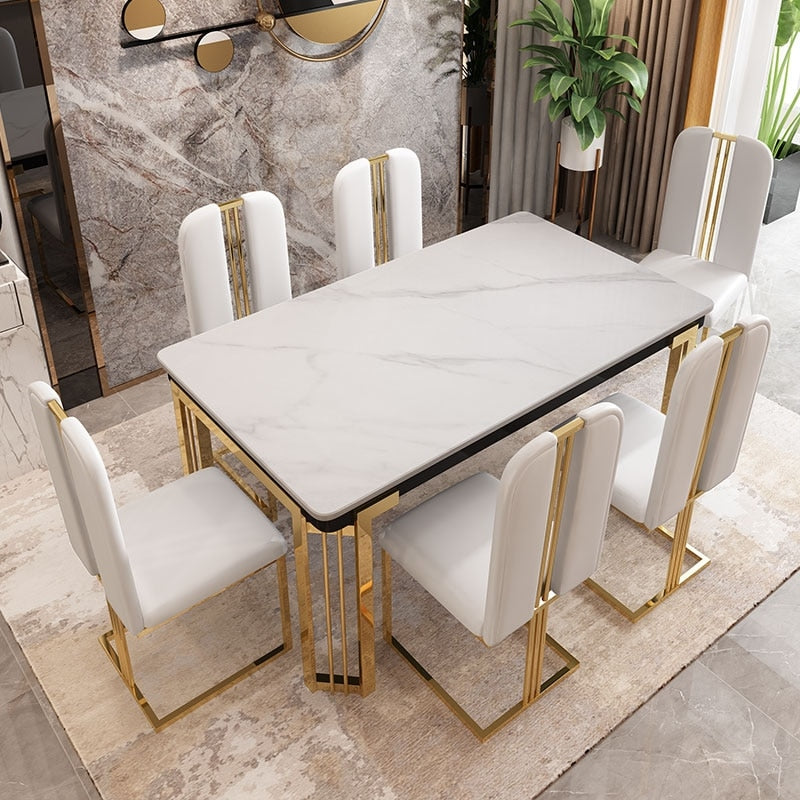Minimalist Modern Simple Rectangular Dining Table