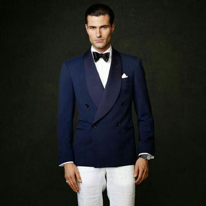 Ivory Jacquard Groom Tuxedo Wedding Suits for Men Best Man Blazer Pattern Costume Homme 2 Piece Groomsmen Coat Terno Masculino