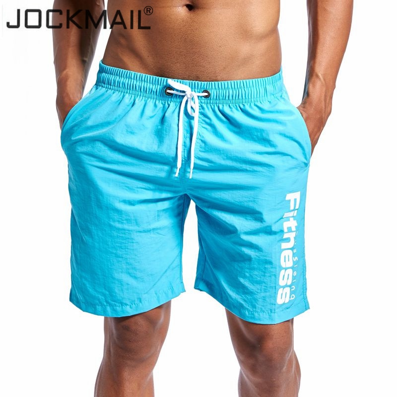 JOCKMAIL Brand 2018 New Men's Summer Quick Dry Shorts Knee length Mens Board Shorts Beach Short Male Short Hot Sales