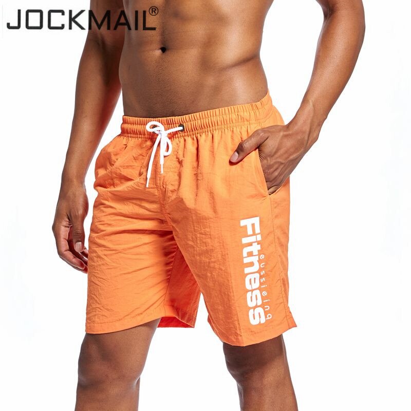 JOCKMAIL Brand 2018 New Men's Summer Quick Dry Shorts Knee length Mens Board Shorts Beach Short Male Short Hot Sales