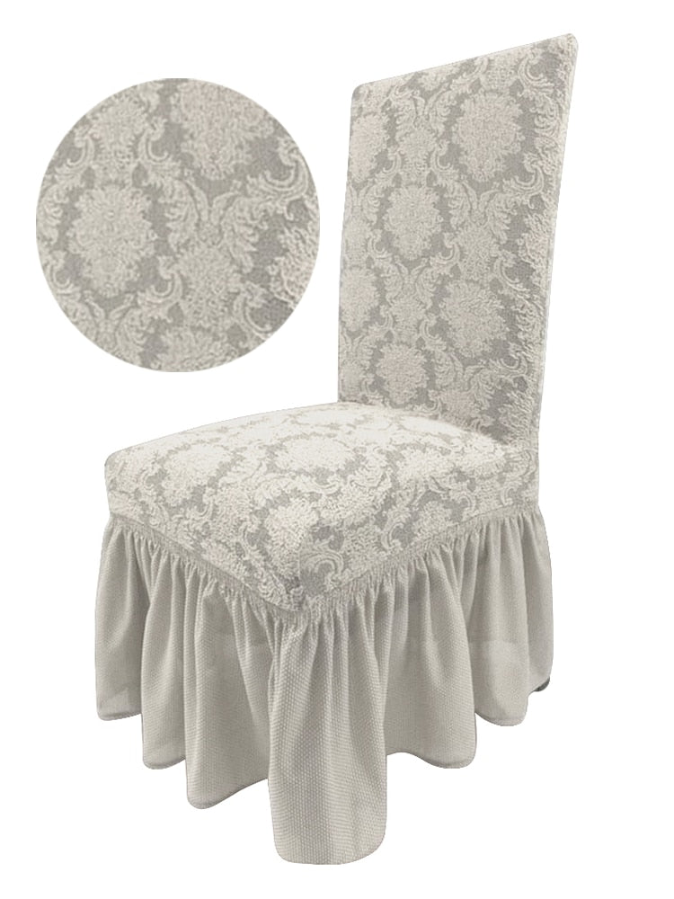 Jacquard chair cover for dining room hotel wedding banquet high quality