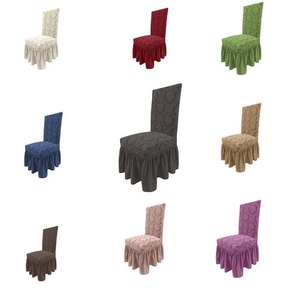 Jacquard chair cover for dining room hotel wedding banquet high quality