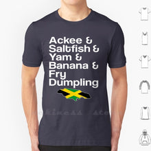 Load image into Gallery viewer, Unisex Jamaican National Dish T-shirt Men Women Teenage Cotton S - 6Xl Caribbean Caribbean Food Food Humor Funny Jamaican Gifts
