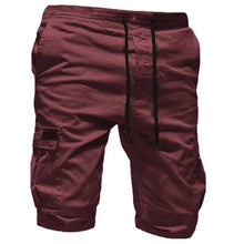 Cargar imagen en el visor de la galería, Jaycosin Men&#39;s Military Cargo Shorts New Solid Tactical Shorts Men Cotton Loose Work Casual Short Pants Drawstring Pantalones
