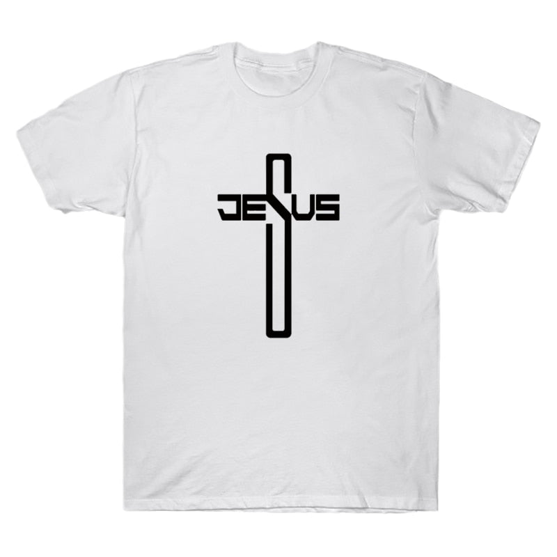 Jesus Christian Cross Printing T-Shirts