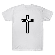 Load image into Gallery viewer, Jesus Christian Cross Printing T Shirts New Style Unique Men Casual Short Sleeve Tops Summer Tee Black White Hipster Streetwear
