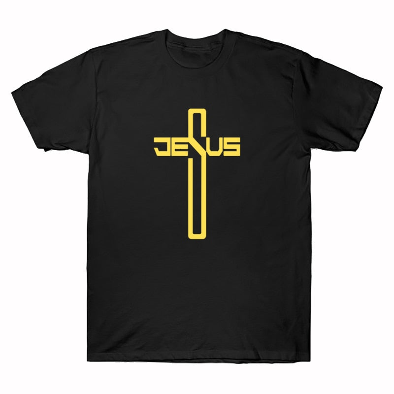Jesus Christian Cross Printing T-Shirts