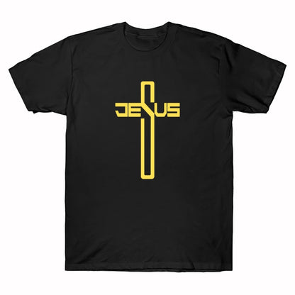 Jesus Christian Cross Printing T-Shirts