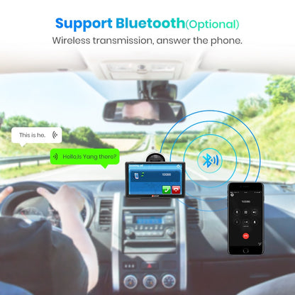 Junsun D100 GPS 7" HD Car GPS Navigation FM Bluetooth AVIN Navitel latest Europe Map Sat nav Truck GPS Navigators Automobile