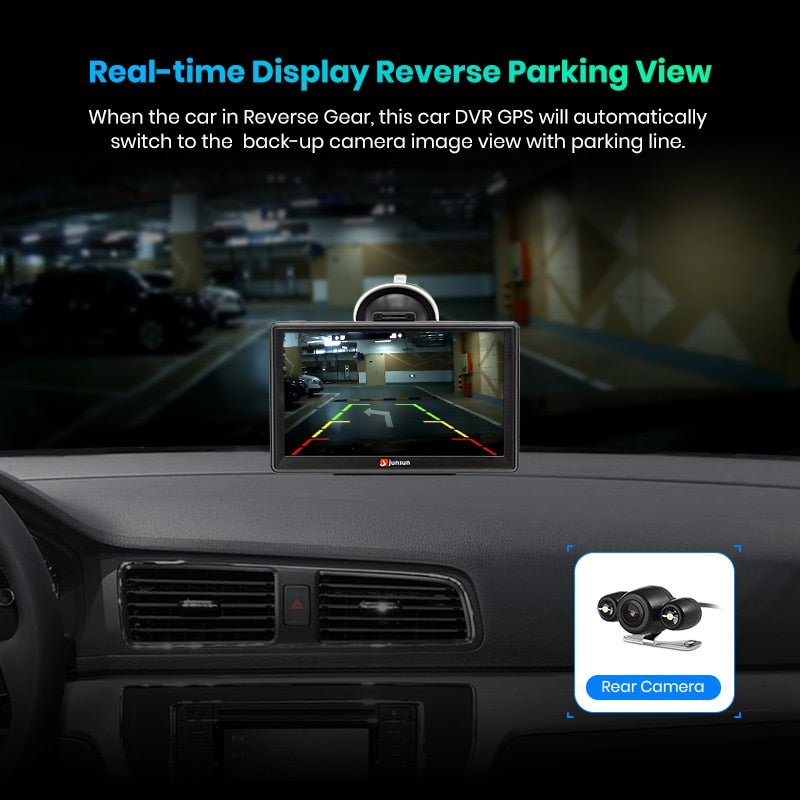 Junsun D100 GPS 7" HD Car GPS Navigation FM Bluetooth AVIN Navitel latest Europe Map Sat nav Truck GPS Navigators Automobile
