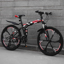 Charger l&#39;image dans la galerie, K-STAR Mountain Bike Folded Mountain Bike Children Shift Unisex Men Women Have Both Cycling Road Bicycle
