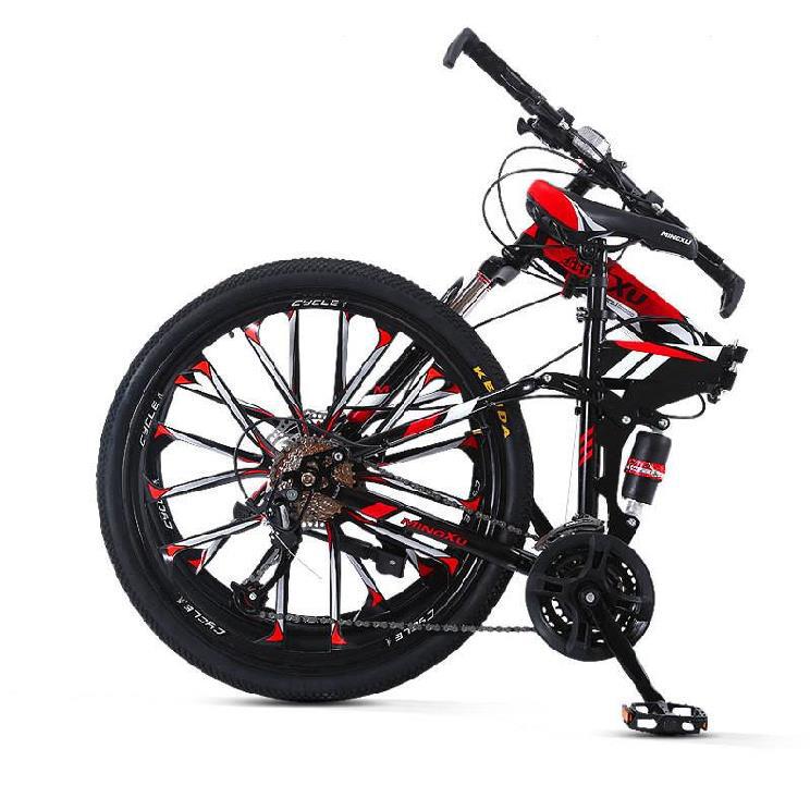 K-STAR Mountain Bike Folded Mountain Bike Children Shift Unisex Men Women Have Both Cycling Road Bicycle