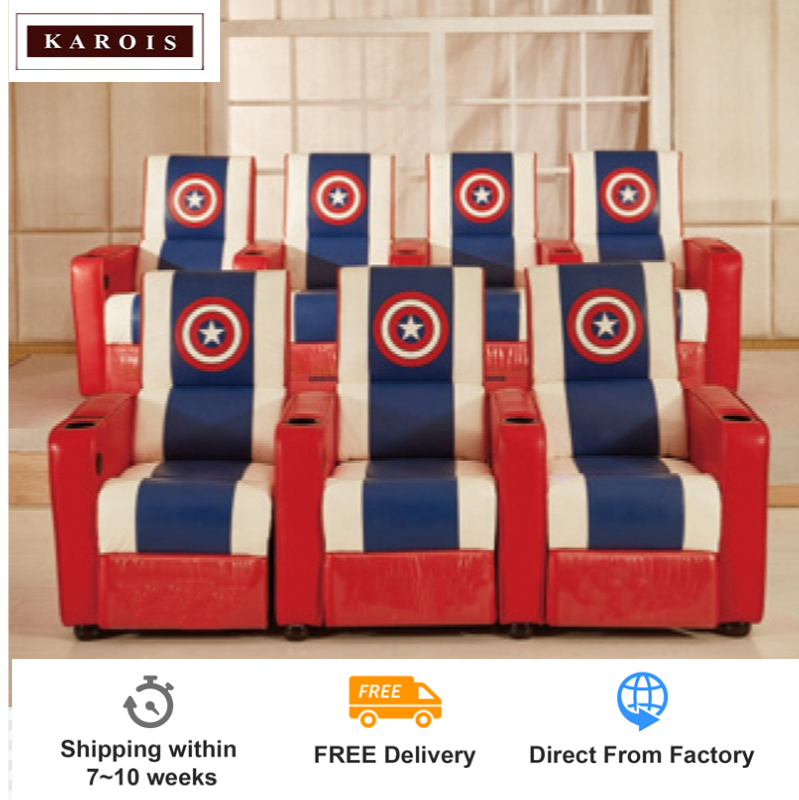 KAROIS R049 Theme movie theater seats design vip cinema recliner sofa chair armrest church chairs home theatre recliners