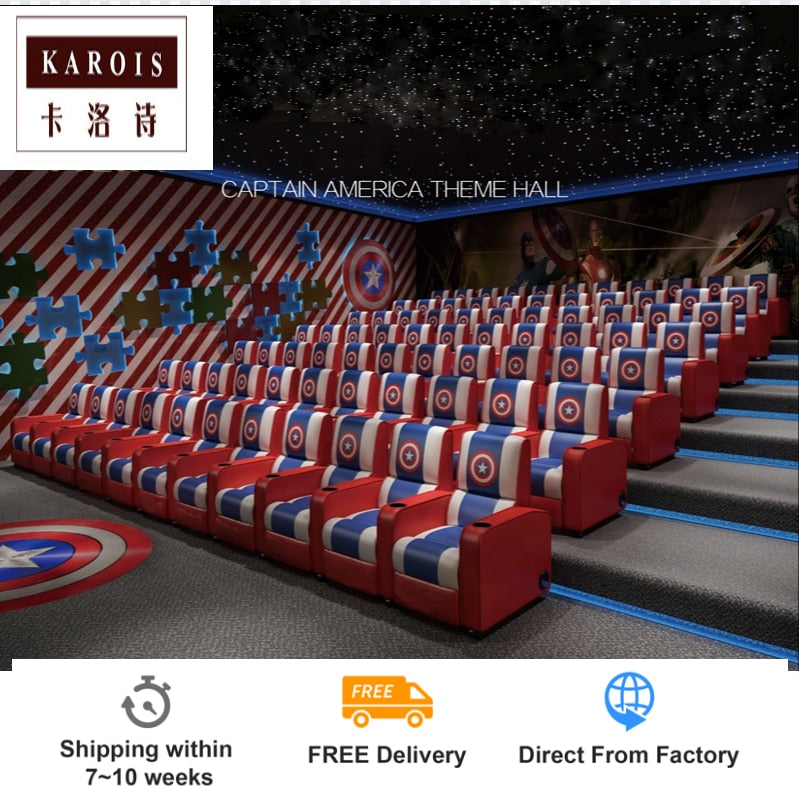 KAROIS R049 Theme movie theater seats design vip cinema recliner sofa chair armrest church chairs home theatre recliners