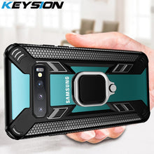 將圖片載入圖庫檢視器 KEYSION Shockproof Armor Case for Samsung Galaxy S10 Plus S10e Note 10 Plus Phone Cover for A70 A50 A30 A20 A10 A50S A9 A7 2018
