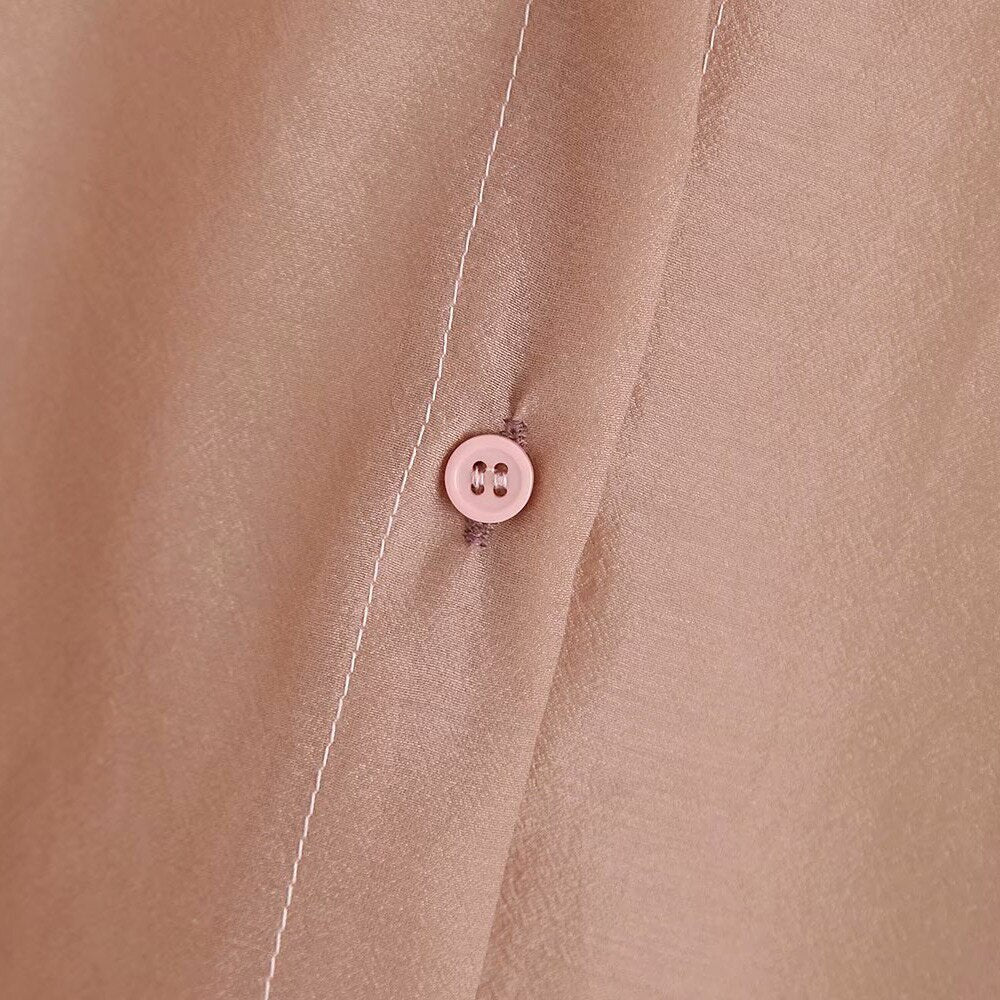 KPYTOMOA Women 2020 Fashion Semi-sheer Button-up Blouses Vintage Bow Tied Collar Long Sleeve Female Shirts Blusas Chic Tops