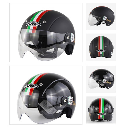 KRE Electric Motorcycle Helmet High Strength ABS Shell Scooter Vespa Casco Moto Summer Half Helmets Men Women Bicycle Capacete