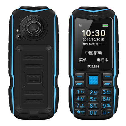 KUH Rugged Outdoor Mobile Phone Long Standby Power Bank Vibration Bluetooth Dual Flashlight Shockproof 15800mAh Loud Speaker