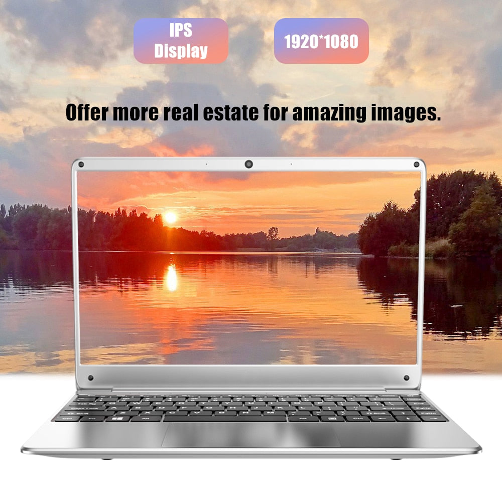 KUU KBOOK PRO 14.1 inch Intel N3450 Quad Core 6GB DDR4 RAM 256GB SSD Notebook IPS Laptop with additional Sata 2.5 port