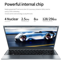 Charger l&#39;image dans la galerie, KUU XBOOK 14.1 Inch 8GB DDR4 RAM 128G 256G SSD Windows 10 Included Laptop Intel J4115 Quad Core Keyboard Student Notebook
