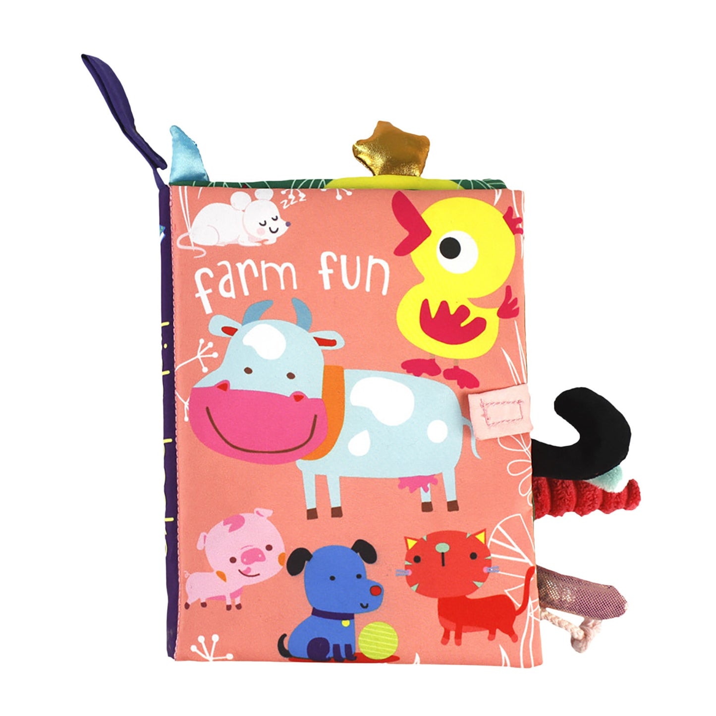 Kawaii 3D Children Animal Tails Cloth Book Baby Puzzle Educational Learning Toy Comfortable and Soft toys РазвивающиеИгрушки